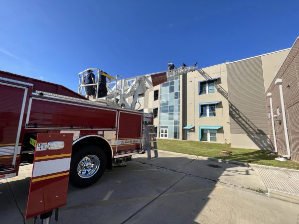 Fire Truck with Ladder Extended