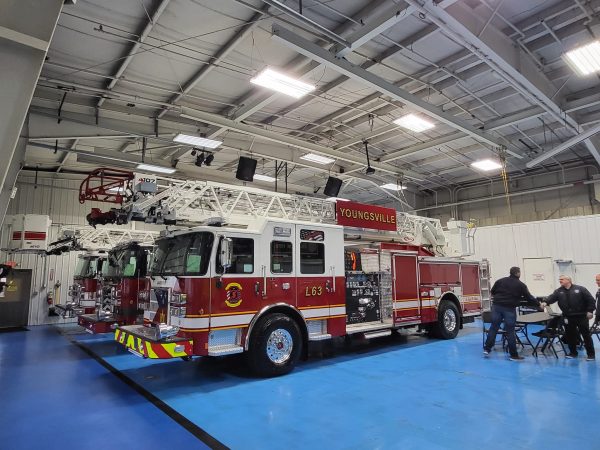YFD Inside a Youngsville Fire Department Station in the Truck Bay